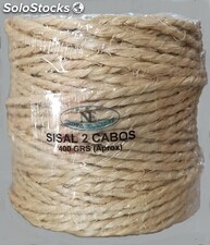 Cuerda de sisal de 2 cabos - Rollo de 400 grs