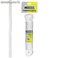 Cuerda Trenzada Plástico Blanca (Madeja 15 m.)