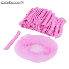 Cuffia monouso per capelli cuffie copricapo monouso colore rosa hairnet bouffant