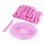 Cuffia monouso per capelli cuffie copricapo monouso colore rosa hairnet bouffant - 1