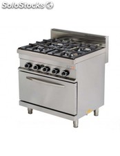 Cuisine à gaz avec cuisinière four arisco 4 feux / 850x900x900 mm