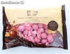 Cukierki Vergani Pink Milk Chocolates With Hazelnut Cream and Cerea