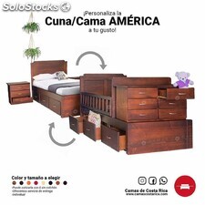 Cuna América, convertible a cama individual