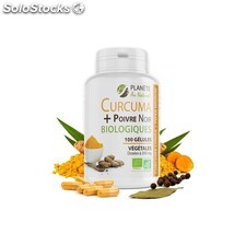 Curcuma et Poivre Noir Bio - 300 mg - 100 gélules