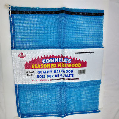 Customized laminited label PP drawstring vegetable Leno Woven mesh bag 25kg 50kg - Foto 2