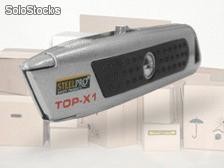 Cutter de Seguridad Retractil Cuerpo Metalico SteelPro Top-X1