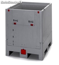 Cuve conteneur ibc ibc 1000 ek - conteneur 1000l - 1200-1000-1250-mm - gris