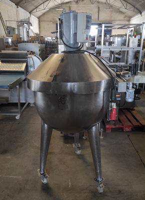 Cuve en acier inox avec agitateur et roulettes 300 litres - Photo 2