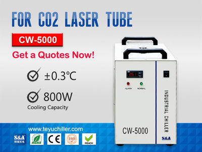 CW5000 Enfriador de agua para máquina de corte por láser CO2 220 / 110V