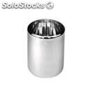 Cylindrical ice cream pan - capacity lt. 7,3 - thickness mm. 0,8 - dimensions