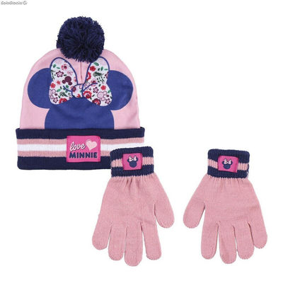 Czapki i rękawiczki Minnie Mouse Różowy