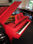 Czerwony Fortepian Ibach, długości 185cm - Zdjęcie 3