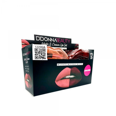 d&#39;donna matte and cream lip set -a