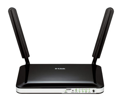 D-Link Single-band (2.4 GHz) Fast Ethernet 3G 4G Black - White wireless router