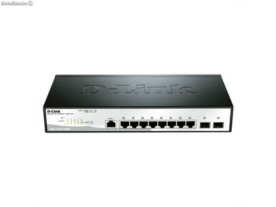 d-Link Smart Switch 10 Port 8 x 10/100/1000+ 2 x Gigabit sfp dgs-1210-10/e