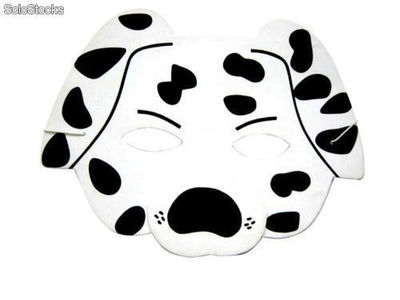 Dalmatian dog foam half mask