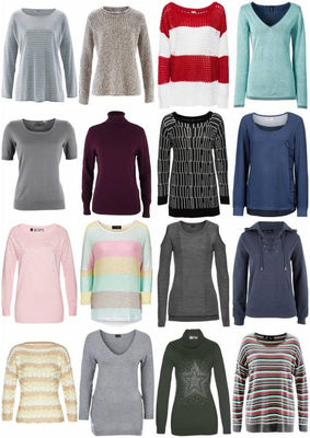 Damen Herbst Winter Bekleidung Mix - Strick Pullover Sweater Langarm Shirts etc