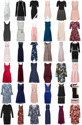 Damen Kleider Mix - Shirtkleid Sommerkleid Abendkleid Maxikleid Jerseykleid...
