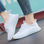 Damskie buty sportowe HIT Lato 2020 - białe - 1