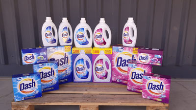 Dash détergent, lessive en poudre - différentes dimensions -Made in Germany-