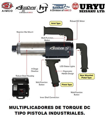 DC Multiplicadores de torque tipo pistola (Disponible solo para Colombia)