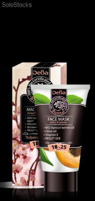 DeBa bio Vital oczyszczająca maseczka do twarzy (wiek 18 - 25 lat) - 50 ml