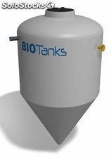 Decantador lodos tronco conico enterrar biotanks