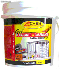 Decapado gel para pasivar acero inoxidable