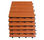 Deck Modulares Plásticos peças 30x30x2,2 modelo 4 ripas cor marrom - 1