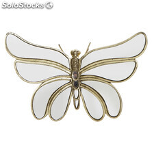 Décoration murale DKD Home Decor Miroir Résine Papillon (25.5 x 6 x 17 cm)