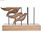 Dekoracja DKD Home Decor Aluminium Drewno akacjowe Ptaki (27 x 9,5 x 33 cm) - 2