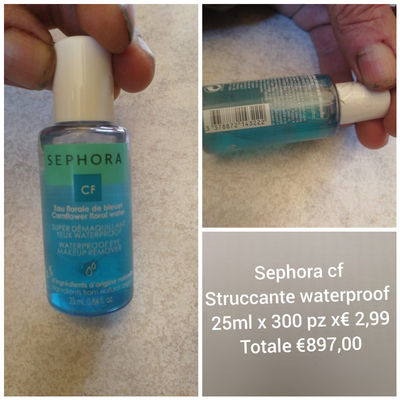 Démaquillant Sephora waterproof 25 ml x 300