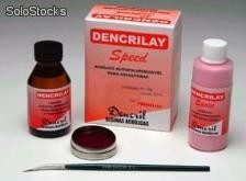 Dencrilay speed - resina para protetico - kit vermelho - dencril