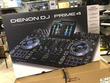 Denon DJ PRIME 4+ 4-Deck Touchscreen Standalone DJ Controller + DJ Case
