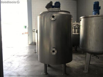 Depósito 1.000 litros con doble camisa para agua y agitador de palas - Foto 2