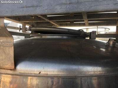 Depósito 1.000 litros contenedor en acero inoxidable brillo espejo con bancada - Foto 3