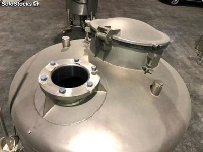 Depósito 1.000 litros sencillo provisto para añadir agitador en acero inoxidable - Foto 2