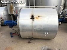 Depósito 2.000 litros de doble cuerpo e isotermo con agitador ATEX en acero