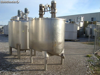 Depósito 2.500 litros sencillo de doble agitación en acero inoxidable - Foto 3