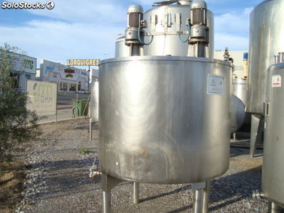 Depósito 2.500 litros sencillo de doble agitación en acero inoxidable - Foto 4