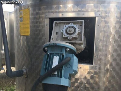 Depósito 3.000 litros isotermo con doble camisa de refrigeración y agitador de - Foto 5