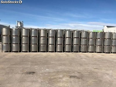 Depósito 300 litros contenedor con tapa
