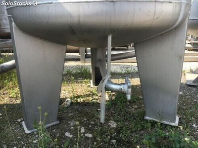 Depósito 350 litros en acero inoxidable 316 con duchas para agua y filtro en - Foto 4