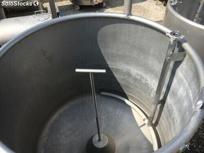 Depósito 350 litros en acero inoxidable 316 con duchas para agua y filtro en - Foto 3