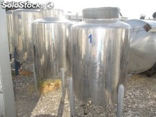 Depósito 500 litros de acero inoxidable