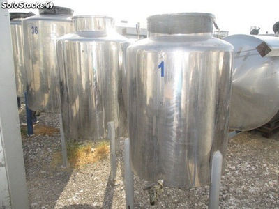 Depósito 500 litros de acero inoxidable