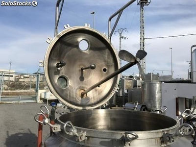 Depósito 500 litros reactor con sistema de agitación y preparado para vapor - Foto 2