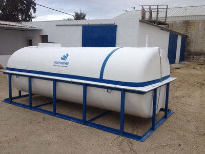 Depósito de agua potable de 1000 litros 80x80x200cm - Cabau