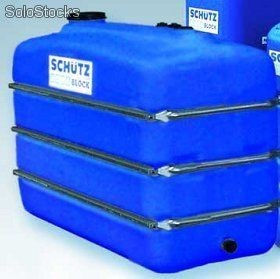 Deposito agua potable Schutz Aquablock 3000 litros bandas metalicas