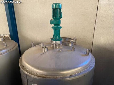 Depósito reactor 3.000 litros con agitador y doble cuerpo 316 - Foto 2